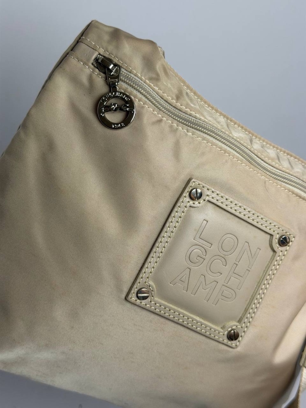 Longchamp Beige Nylon Crossbody Bag - Picture 4 of 11